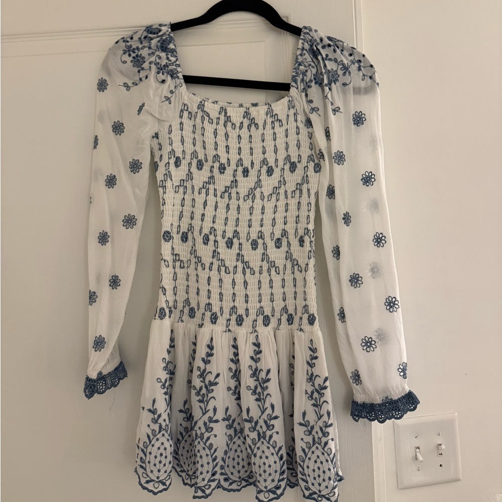 Elegant Long Sleeve Floral Dress